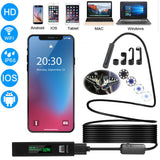 Wifi LED Camera 8mm Lens 1200P HD Waterproof Car Diagnostic Tools Inspection Borescope Industrial Endoscope Universal
