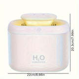 1pc, Air Humidifier, 111.59oz Portable 7 Colors Large Capacity Air Humidifiers Low Noise Silent Humidifier With Led Light