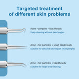 Medical Stainless Steel Blackhead Tweezers Pimple Comedone Remover Nipper Curved Bend Head Face Cleaner Acne Clip Beauty Tool