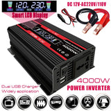 110V/220V Panel System 18V18W Solar Panel+30A Charge Controller+4000W Modified Sine Wave Inverter Power Generation Kit