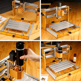 Mini Router Pro Aluminum Frame CNC 3018 Plus Upgrade Kit NEMA17 Stepper Motor 500W Spindle Limit Switch Offe Control
