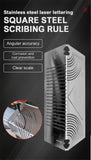 20-100 Square Tube Rounded Corner Ruler Two-way 45 And 90 Degree Marking Measure Multifunctional Drawing Tool