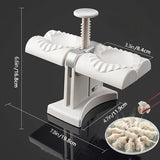 1pc Double Head Automatic Dumpling Maker - Easy and Quick Way to Make Dumplings and Empanadas - Restaurant Quality