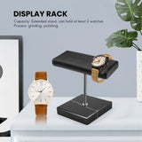 Black Marble Base Watch Sier Color Metal Rod Display Props Bracelet Jewelry Lengthen Placement Stand