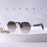 Smart 3D Bluetooth 5.0 TWS Music Glasses Dimensional Movie Video Calling Voice Control IP67 Waterproof Anti-UV Sunglasses