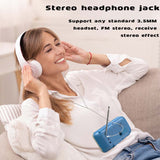 Portable DAB Radio Mini FM Receiver Bluetooth Speaker MP3 Player Support TF Card Automatic Channel Search Play