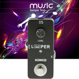 Kokko Flp-2D Electric Guitar Pedal Loop Pedal Electric Pedals Compressor Footswitch 5 Minutes Recording Unlimited Overdubs