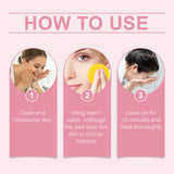 40pcs Turmeric Kojic Acid Cleansing Unclog Pores Balance Oil Exfoliating Pads For Face Body Skin Care