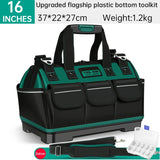 Upgrade 14/16 inch Electrician Bag High Density 1680D Oxford Waterproof Wear-Resistant Strong Tool Storage Toolkit