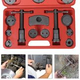 Car Disc Brake Caliper Wind Back Brake Piston Compressor Tool Kit For Most Automobiles Regulator 22Pcs Garage Repair Tools