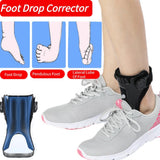 Foot Droop and Inversion Stroke Hemiplegia Rehabilitation Ankle Support Corrector for Walking with Shoes On