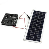 30W 12V Solar Exhaust Fan Air Extractor 12cm Mini Ventilator Solars Panels Powered Fans for Dog Chicken House Greenhouse RV