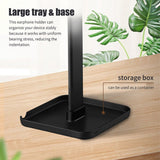 Headphone Stand Display Holder Mount Detachable Portable Gaming Headset Organizing Bracket Shelf Rack Office Storage Box