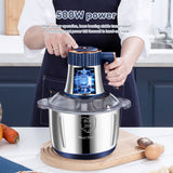 Electric Meat Grinder - 5L Food Crusher. Stainless Steel Multifunctional Vegetable Slicer Processor Chopper. Kitchen Appliance