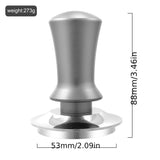 1pc 51/53/58mm Espresso Tamper, Premium Barista Tools Coffee Tamper With Spring Loaded, Stainless Steel