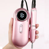 Portable Nail Drill machine 30000RPM Rechargeable Profession Nail Tools for Nail Salon Electric Nail File Manicure drill Set