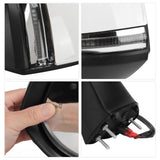 Side Door Mirror Blind Spot Monitoring 8 Wires Plug Power Door Mirror Manual Folding with Turn Signal for Car