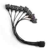 PCIE to 8-Port RS232 Expansion Card PCI-E 8-Port DB9 Serial Card 8-Chipset PCI- Control Card