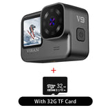 4K/30FPS WiFi Anti-shake V9 Action Camera Go with Remote Control Screen Underwater Waterproof Helmet Camcorder Drive Recorder