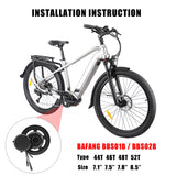 for Bafang BBS01B BBS02B E-Bike Mid Motor Chainring 44T 46T 48T 52T Electric Bicycle Conversions Chain Wheel