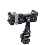 Tripod Mount Clip Metal Phone Holder Clamp with Cold Shoe Arca 360 Rotatable for Live Photography Vlog for Canon Sony Dslr