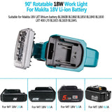 18W 2000LM LED Work Portable Outdoor Camping Light Rechargeable Lamps Flashlight for 18V Li-ion Battery
