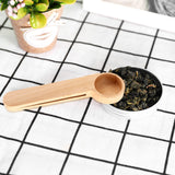 5 Pcs Wooden Coffee Scoop and Bag Clip Measure 2-In-1 Bags Sealer Measuring Spoon for Beans,Espresso Coffee,Tea