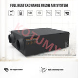 250㎡/h Purification Central Fresh Purifier House Heat Recovery System Air Filter Ventilation Fan
