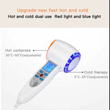 5 in 1 Ultrasonic Skin Scrubber Care Tools Deep Cleaning Blackhead Remover Device Hot & Cold Scraping Beauty Equipment