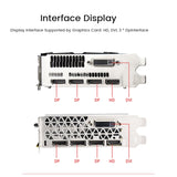 RX580 8GB For AMD Game Graphics Card DDR5 256BIT 2048SP 1284M/8100Mhz PCI-E3.0 16X 3XDP 1XHD 1XDVI 8Pin Dual Fan Card