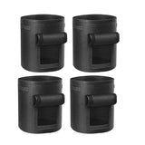Potato Bag,10 Gallons Pot, Breathable Garden Plant Bag Made Non Woven Fabric With Handle Set Of 4