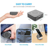 3 In 1 Magnetic Wireless Charger Stand Pad for iPhone 15 14 13 12 IWatch Foldable Fast Charging Dock Station Plastic