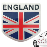Union Jack Car England United Kingdom Flag Metal Emblem Badge Queen Memorial Party Props Stickers