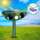 Solar ultrasonic animal - outdoor waterproof pest repellent with M sensor