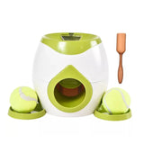 Automatic Food Dispenser Tennis Ball Launcher with Feeder Interactive Funny Reward Game Training Tool for Dog Cat