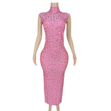 Special sale fashion new sexy pink opaque waist slimming slim fitting long skirt