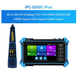 IPC-5200 Plus Full 8MP CVI TVI AHD SDI Analog 6 IN 1 VGA & 4K HD input IP Camera Tester monitor