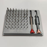 56 Assort Special Brand Watches Repairing Screwdriver Blades Tool Kit With Storage Base Clear Dust Cover For Watchmakers 3902