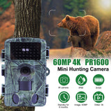 Outdoor 60MP WIFI Hunting 4K Night Vision Motion Activated Forest Trigger Wildlife Scouting Camera