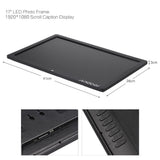 Andoer 17inch Digital Photo 1920*1080 High Resolution LED Screen Electronic Picture Frame Video Player with Remote Control