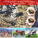 Motorcycle bike Alarm sound lock motorcycle disc brake lock 110db loud Security Waterproof bicycle lock + Reminder rope