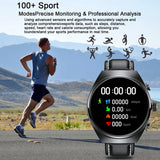 New Smart Men Two in One TWS Wireless Headset Bluetooth Call NFC Heart Rate IP68 Waterproof Sports Watch for IOS Android