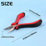 1 Pack 45 Steel Bead Crimper Tools Crimping Press Plier for Jewelry Making Red