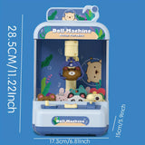 Mini Claw Machine For Kids - Arcade Claw Game Machine, 6 Mini Plush Toys,