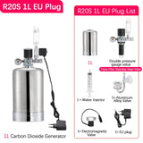 Aquarium Stainless Steel CO2 Reactor - 2L/1L DIY Kit for Tank Plants and Fish