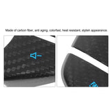Steering Wheel Button Decor Wearproof Carbon Fiber Steering Wheel Switch Button Trim Stylish Easy Installation for Cars