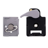 1/4in Camera Quick Seat Assembly Metal Heads Mount Adapter with Manfrotto 200PL-14 Compat Plate Tripod Accessories