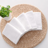 7PCS Cotton White Superior Hotel Quality Soft Face Hand Towels 30X30cm