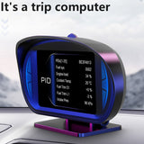 Speedometer Slope Function Meter Head-Up Display Plastic