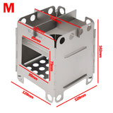 M S 105g Folding Wood Pocket Alcohol Stove User Friendly For Picnic Camping Stoves